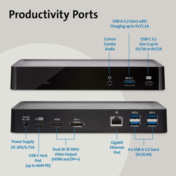 Kensignton - Station d'accueil USB-C SD4700P – Image 2