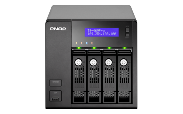 Qnap 469Pro - 4 x 3To en RAID 5 ( 9To utiles)